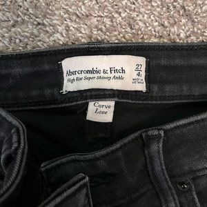 Abercrombie Curve love High Rise Super Skinny Ankle Jeans: 27 Short